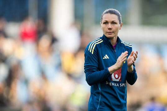 Goalkeeper Jennifer Falk of Sweden