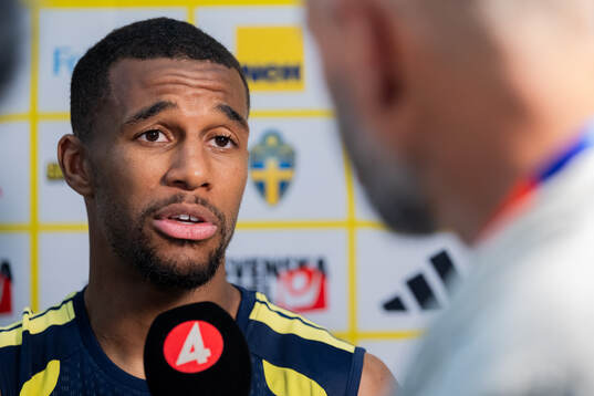 Isak Hien of the Swedish men's national football team