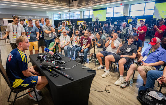 Herman Johansson of the Swedish men's national football team