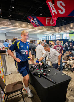 Herman Johansson of the Swedish men's national football team