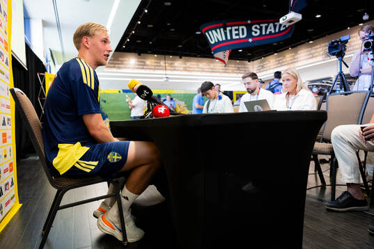 Herman Johansson of the Swedish men's national football team