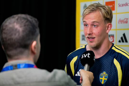 Herman Johansson of the Swedish men's national football team