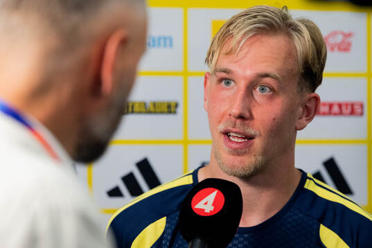 Herman Johansson of the Swedish men's national football team
