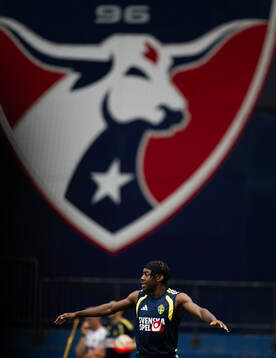 Anthony Elanga of the Swedish national football team at a