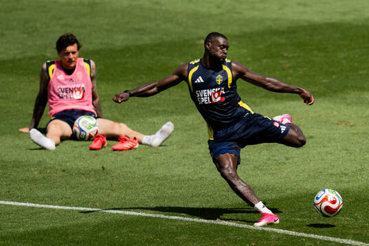 Ken Sema of the Swedish national football team at a