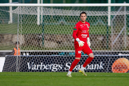 Varbergs målvakt Oscar Ekman