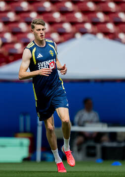 Alexander Bernhardsson of the Swedish national football