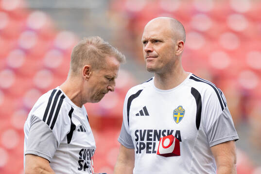 Fredrik Larsson, physiotherapist and Carl Persson,