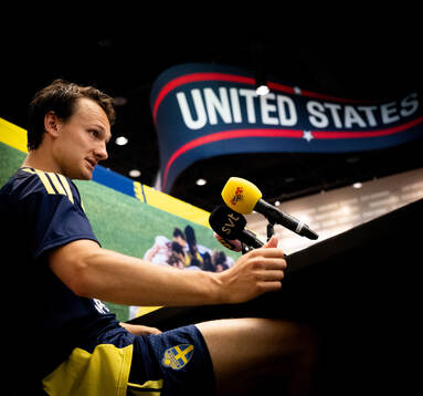 Hjalmar Ekdal of the Swedish men's national football team