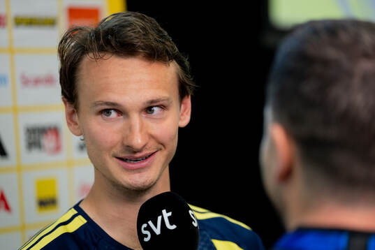 Hjalmar Ekdal of the Swedish men's national football team