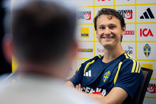Hjalmar Ekdal of the Swedish men's national football team