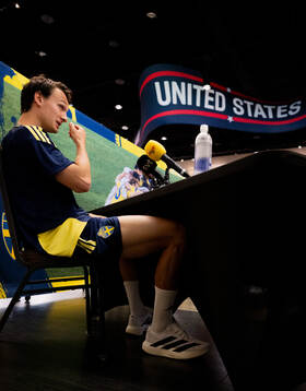 Hjalmar Ekdal of the Swedish men's national football team