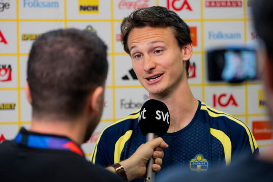 Hjalmar Ekdal of the Swedish men's national football team