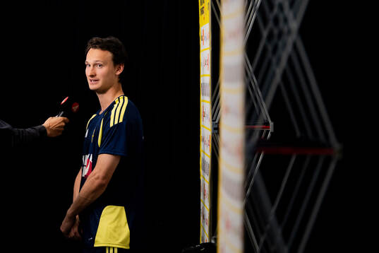 Hjalmar Ekdal of the Swedish men's national football team