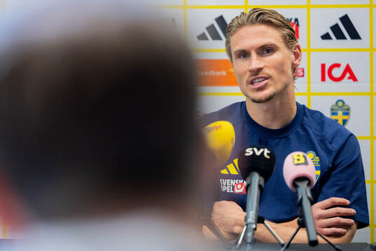 Carl Starfelt of the Swedish men's national football team