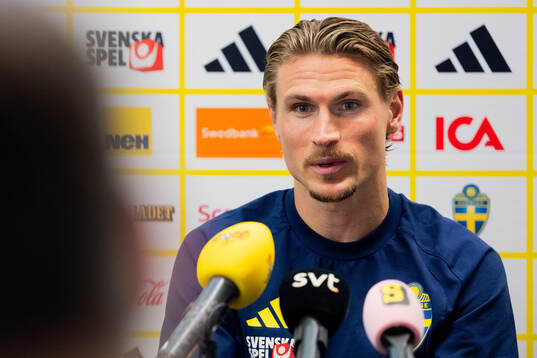 Carl Starfelt of the Swedish men's national football team