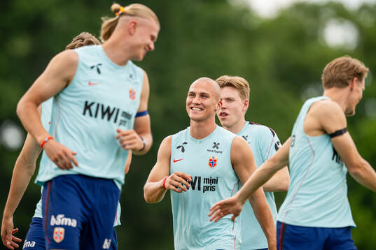 Leo Østigård of the Norwegian national football team at