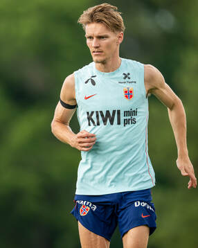 Martin Ødegaard of the Norwegian national football team at