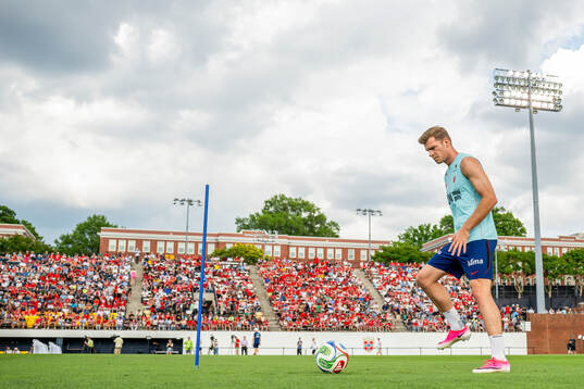 Alexander Sørloth of the Norwegian national football team
