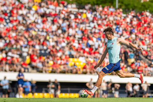Sander Berge of the Norwegian national football team at an