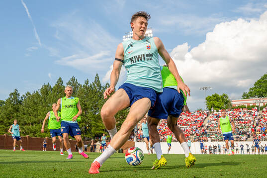 Jørgen Strand Larsen of the Norwegian national football
