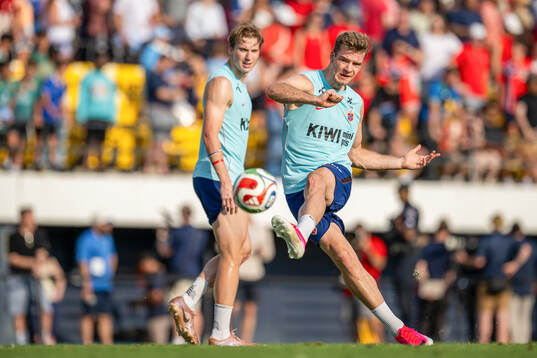 Alexander Sørloth of the Norwegian national football team