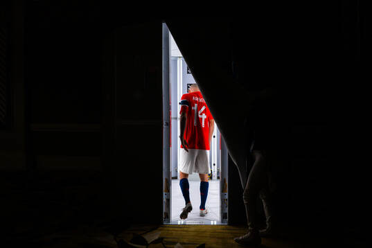 Fredrik Aursnes of the Norwegian national football team at