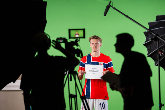 Martin Ødegaard of the Norwegian national football team at