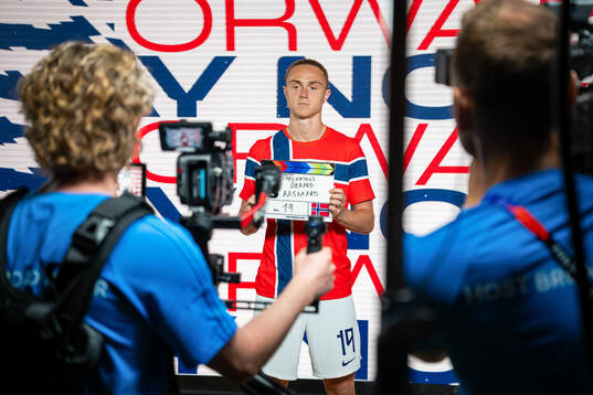 Thelo Aasgaard of the Norwegian national football team at a