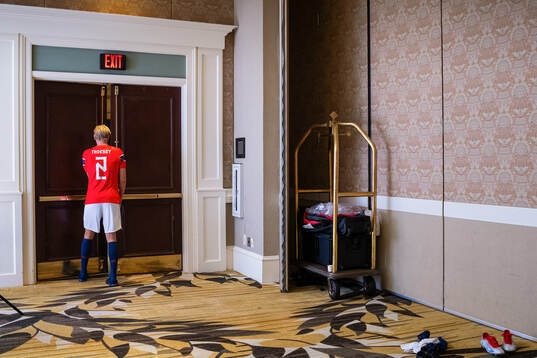 Morten Thorsby of the Norwegian national football team at a