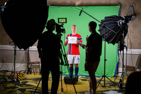 Leo Østigård of the Norwegian national football team at a