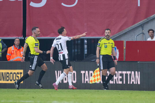 Landskronas Kevin Jensen jublar