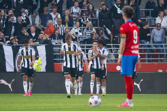 Landskronas Kevin Jensen jublar