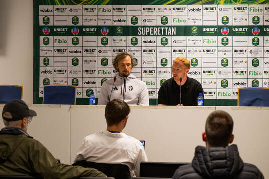 Landskronas tränare Robin Asterhed och Helsingborgs