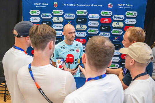 Fredrik Aursnes of the Norwegian national football team at