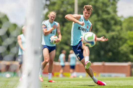 Alexander Sørloth of the Norwegian national football team