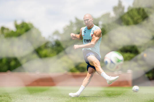 Leo Østigård of the Norwegian national football team at a