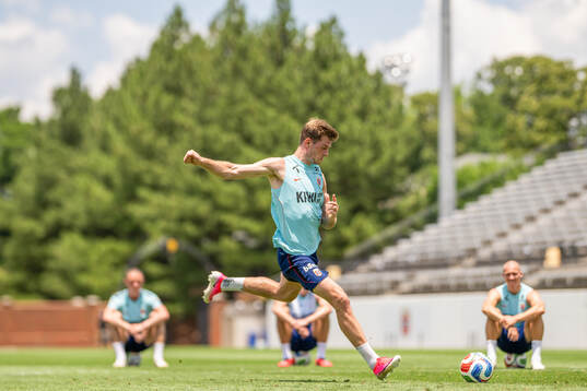Alexander Sørloth of the Norwegian national football team
