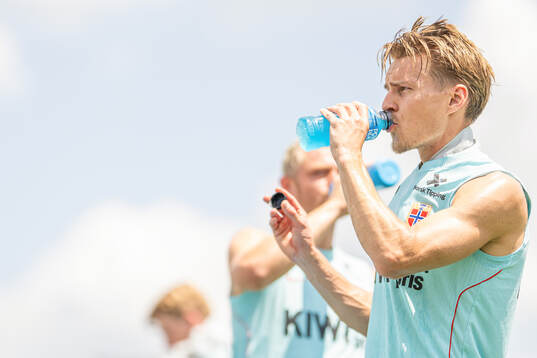 Martin Ødegaard of the Norwegian national football team at