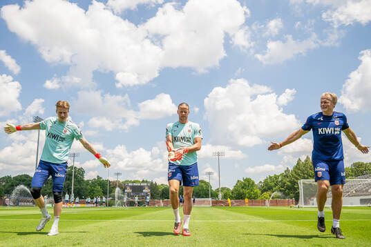 Goalkeeper Sander Tangvik, goalkeeper Ørjan Håskjold
