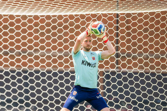 Goalkeeper Egil Selvik of the Norwegian national football