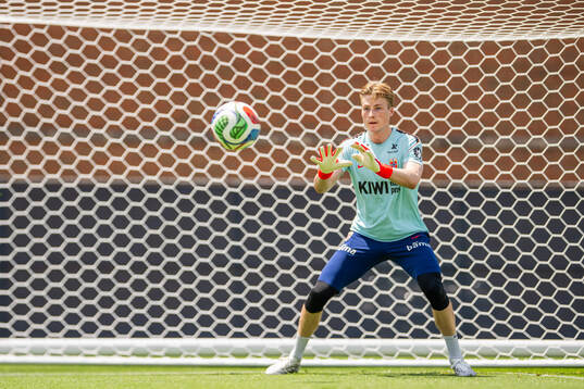Goalkeeper Sander Tangvik of the Norwegian national