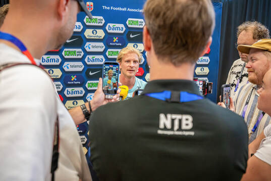 Morten Thorsby of the Norwegian national football team at a