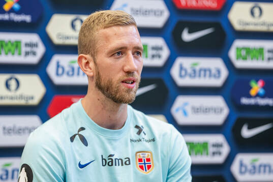 Goalkeeper Egil Selvik of the Norwegian national football