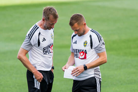Head coach Graham Potter and Assistant coach Sebastian