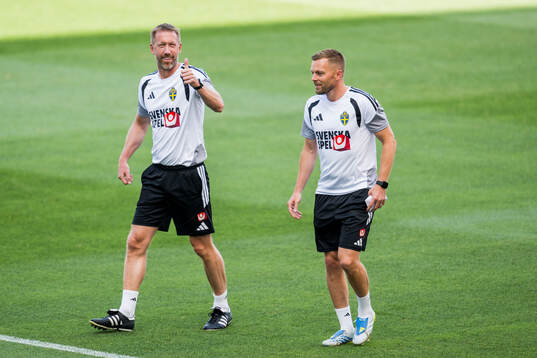 Head coach Graham Potter and Assistant coach Sebastian