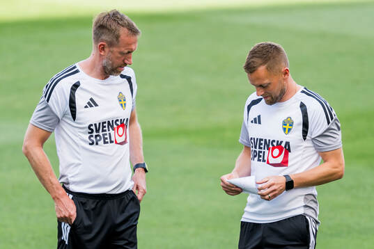 Head coach Graham Potter and Assistant coach Sebastian