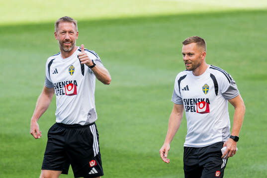 Head coach Graham Potter and Assistant coach Sebastian
