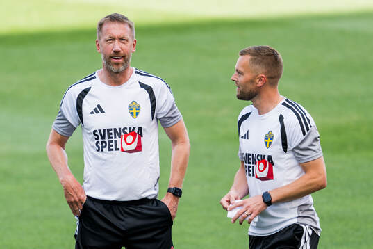 Head coach Graham Potter and Assistant coach Sebastian