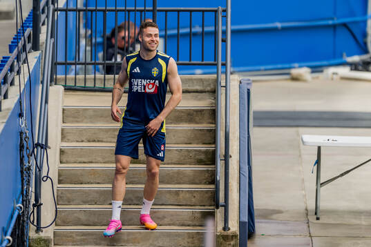 Gabriel Gudmundsson of the Swedish national football team